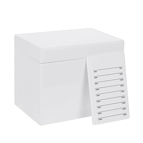 Clear Acrylic Eyelash Storage Box with Lid Multi-Compartment Organizer 6.3 x 4.09 x 5.2 Inches