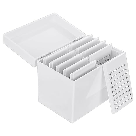 Clear Acrylic Eyelash Storage Box with Lid Multi-Compartment Organizer 6.3 x 4.09 x 5.2 Inches