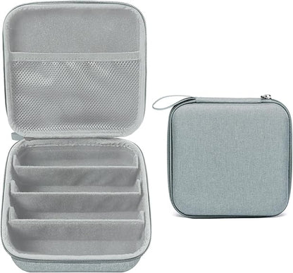 Travel Sunglasses Organizer with Adjustable Slots to Hold Multiple Glasses, Hard Shell Portable Storage Box for Men and Women